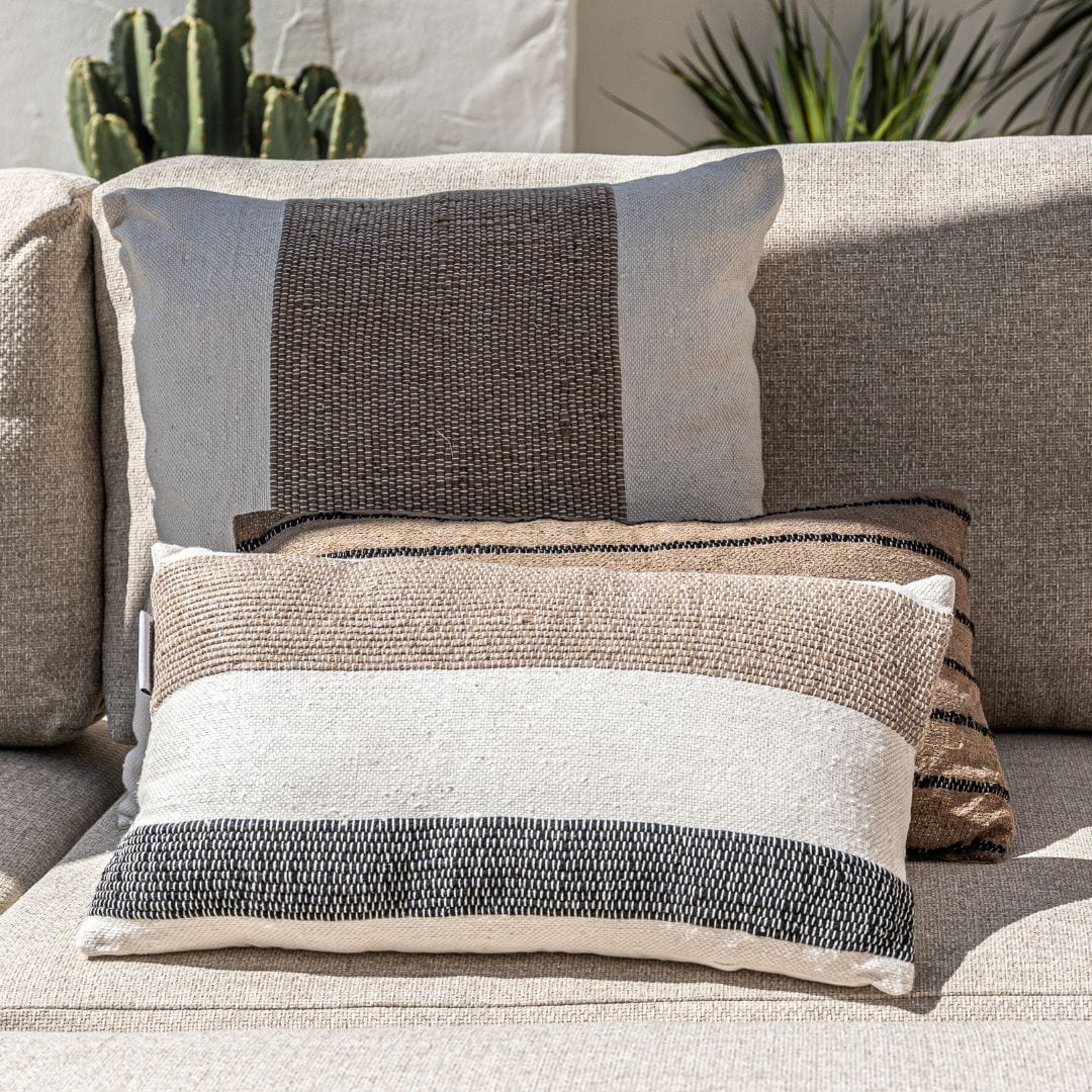 Amaira Rectangular Cushion Horizontal Stripes | 60x40cm - Image 2