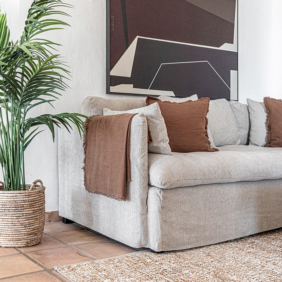 Amira Cushion Cover Brown Sugar | 50x50cm - Image 3