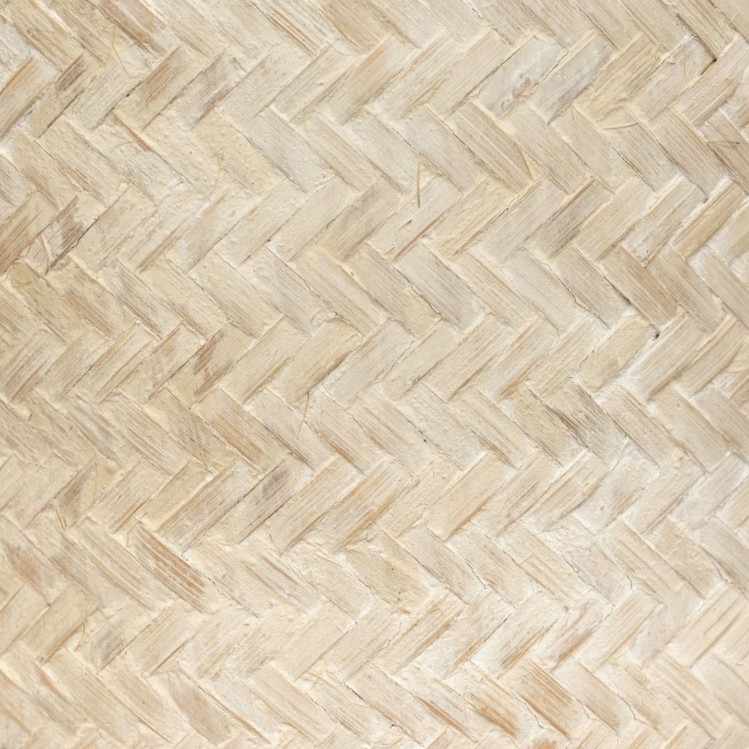 Bamboo Basket | Whitewashed 30x60cm - Image 6