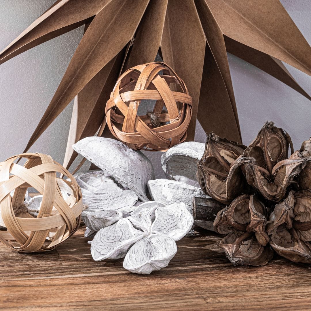 Bamboo Christmas Ball | Oatmeal - Image 5