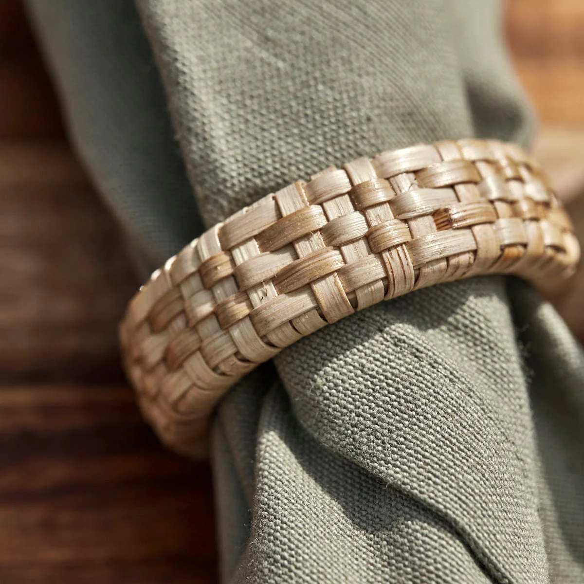 Bamboo Napkin Ring | Set of 4 - Image 3