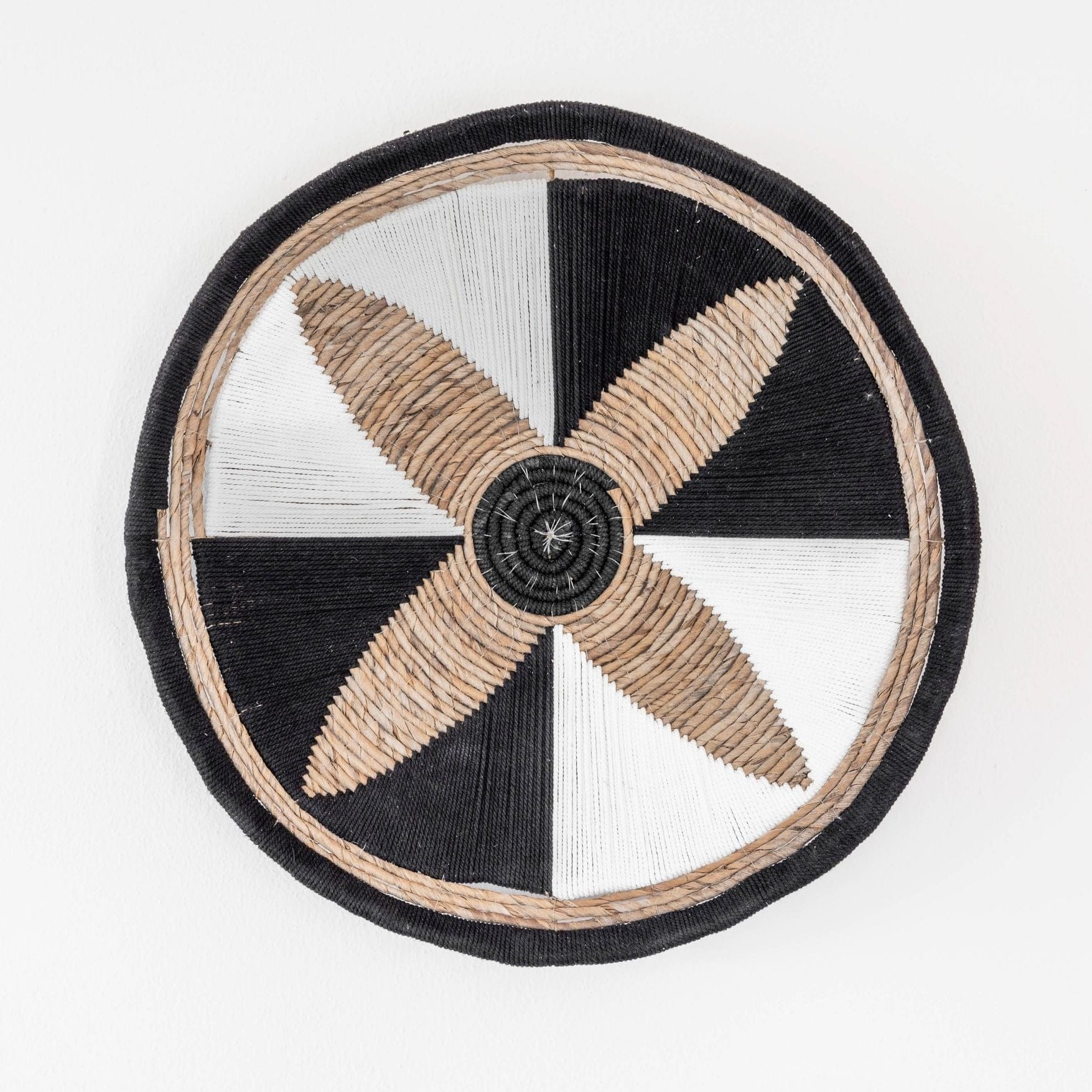 Suri Wall Deco Basket | Black/White 60cm - Image 2