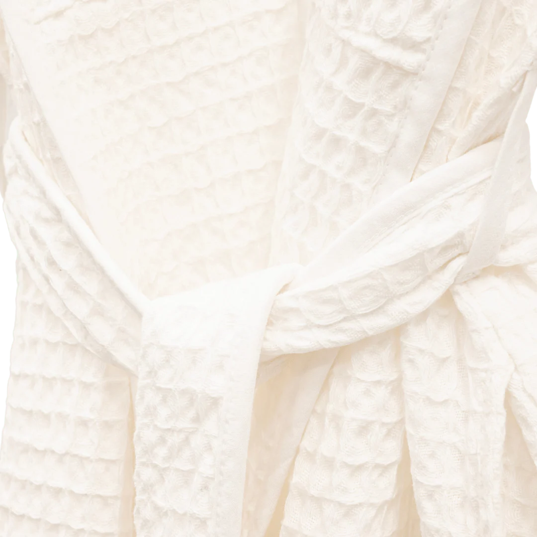 Cotton Bathrobe | White - Image 3