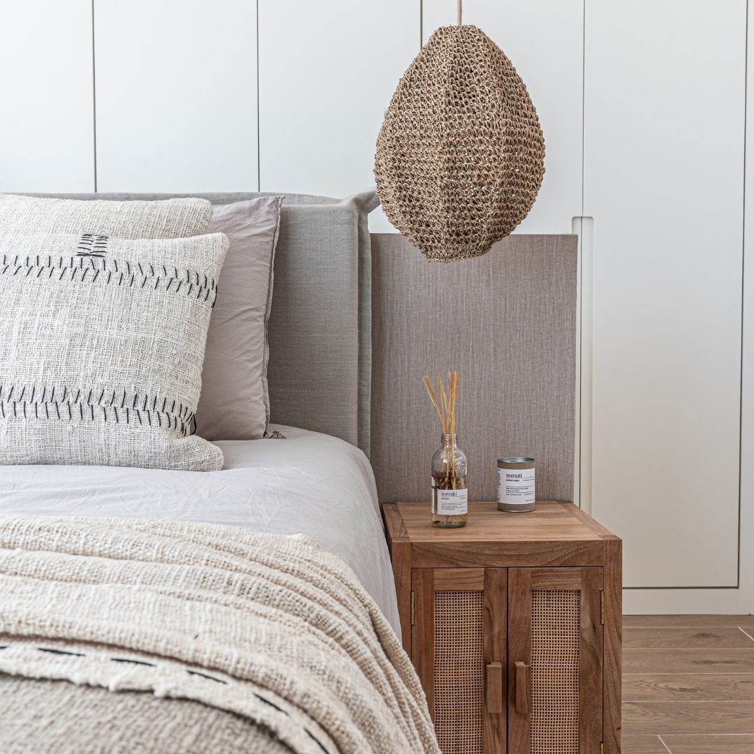 Soraya Cotton Cushion Cover Plain | Off-White | 50x50cm - Image 4