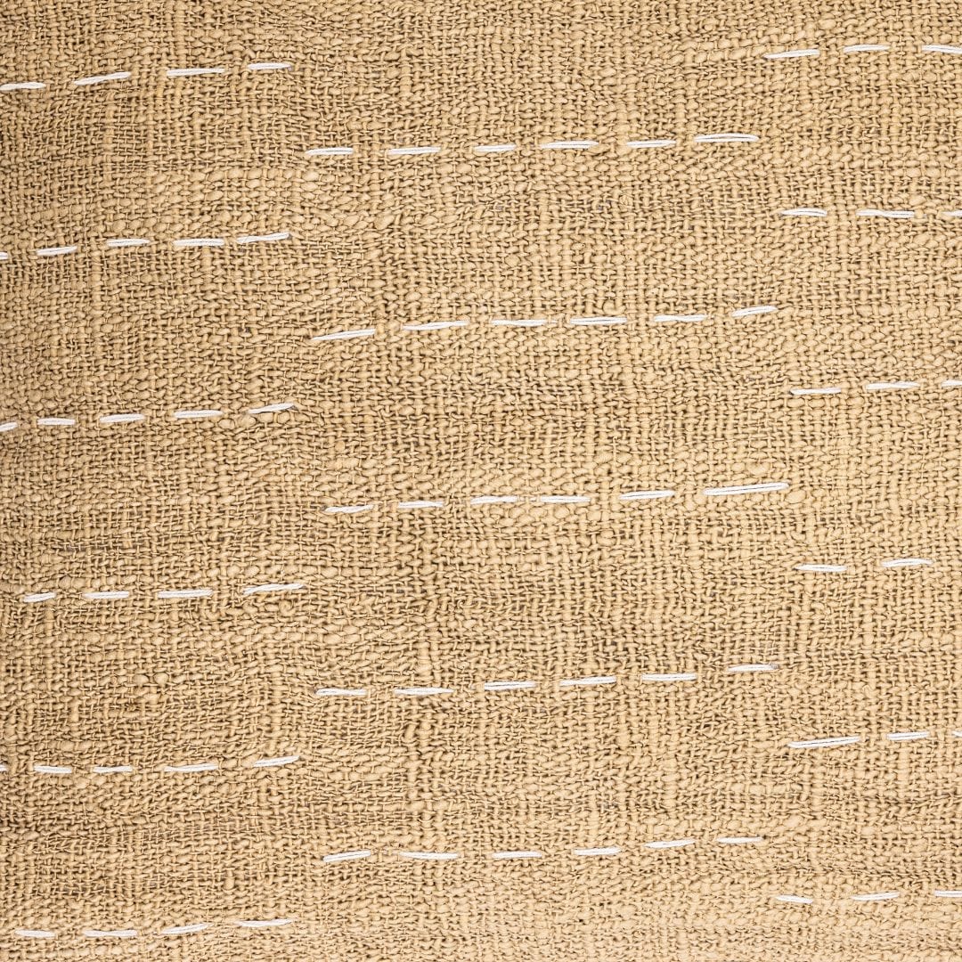 Soraya Cotton Cushion Cover Stripes | Sand | 50x50cm - Image 5