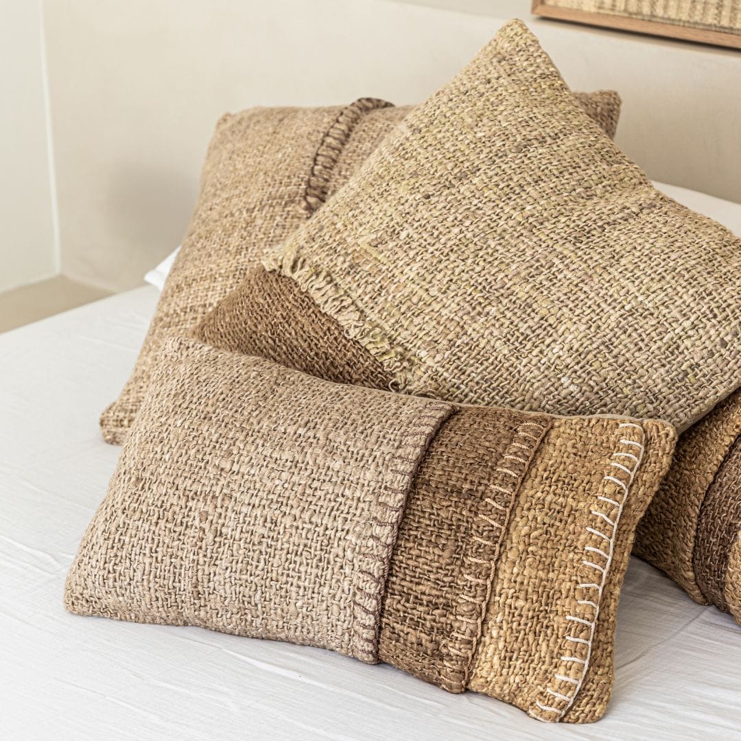 Etera Rectangular Cushion Layered Stitch | 60x40cm - Image 2