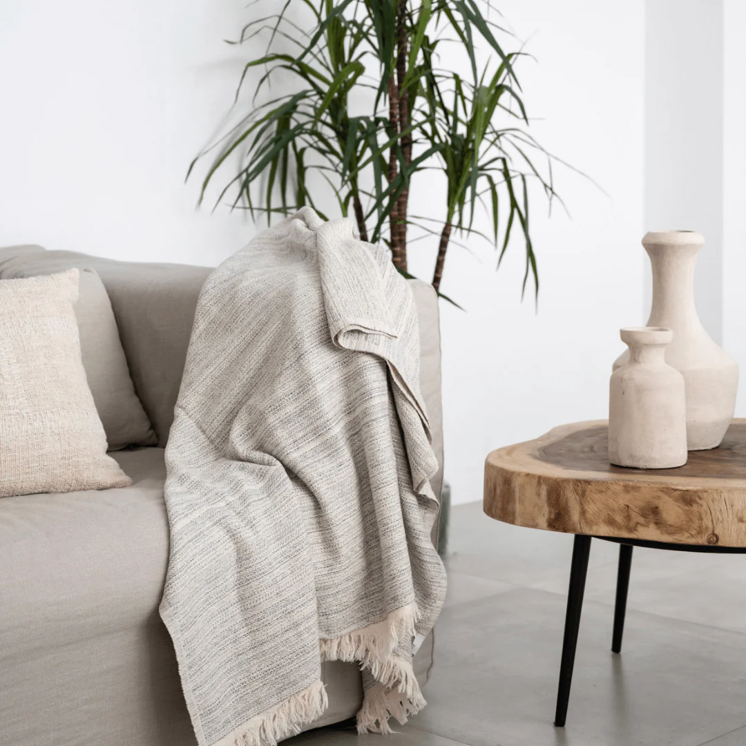 Fouta Throw | Silver Grey 130x200cm - Image 3