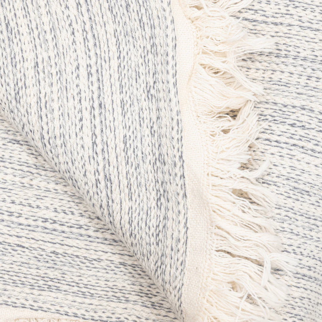 Fouta Throw | Silver Grey 130x200cm - Image 4