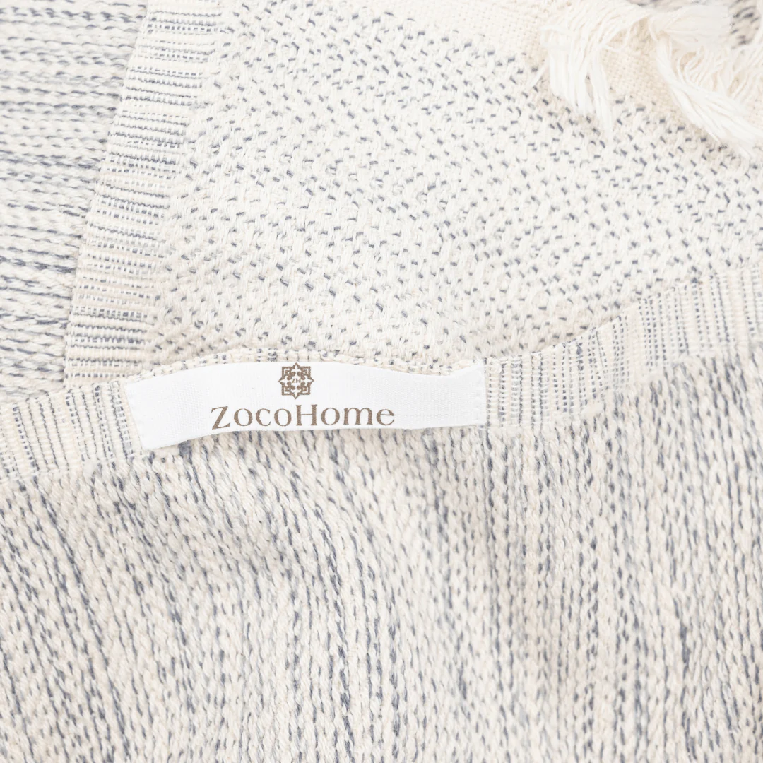 Fouta Throw | Silver Grey 130x200cm - Image 5