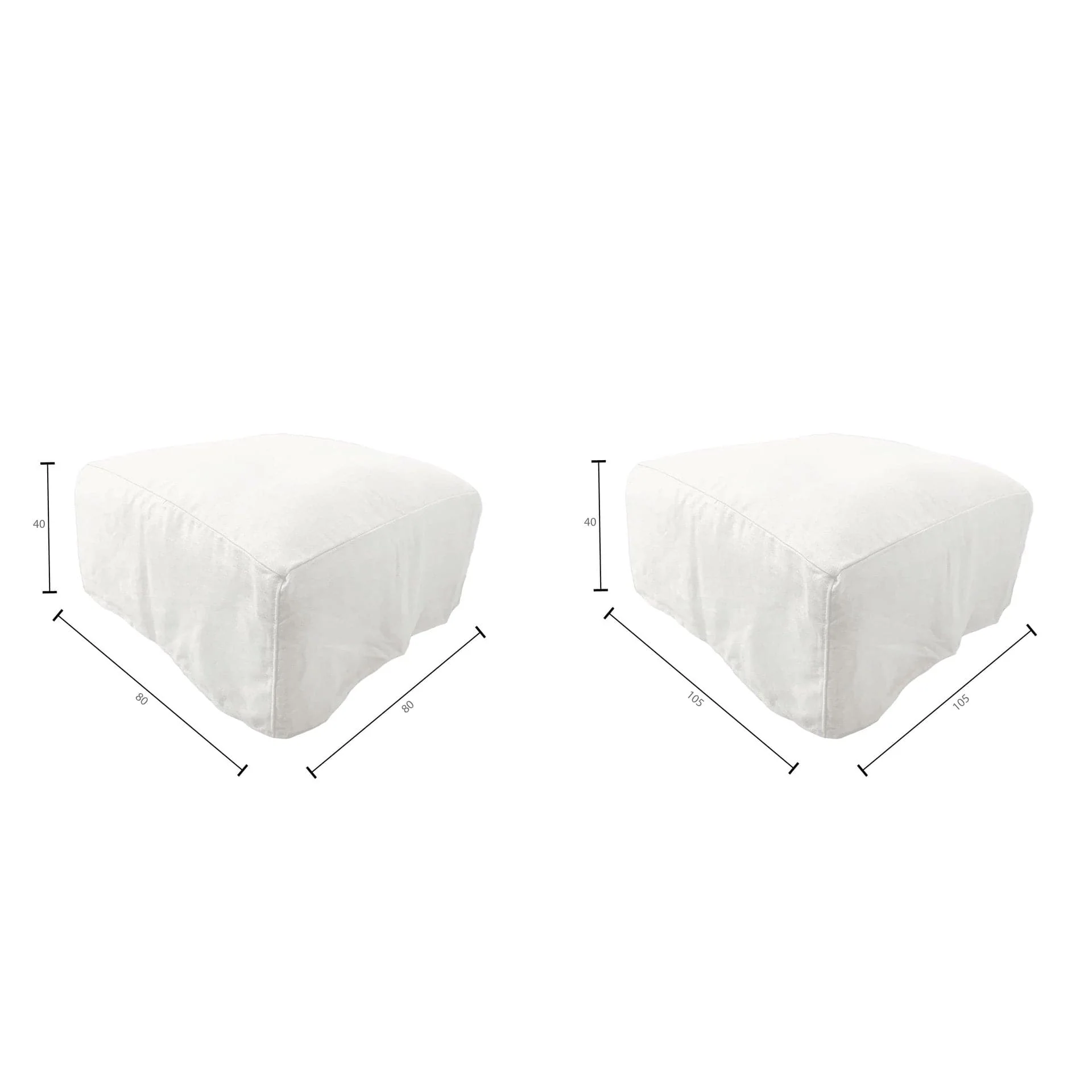 Ibiza Linen Pouf - Image 12