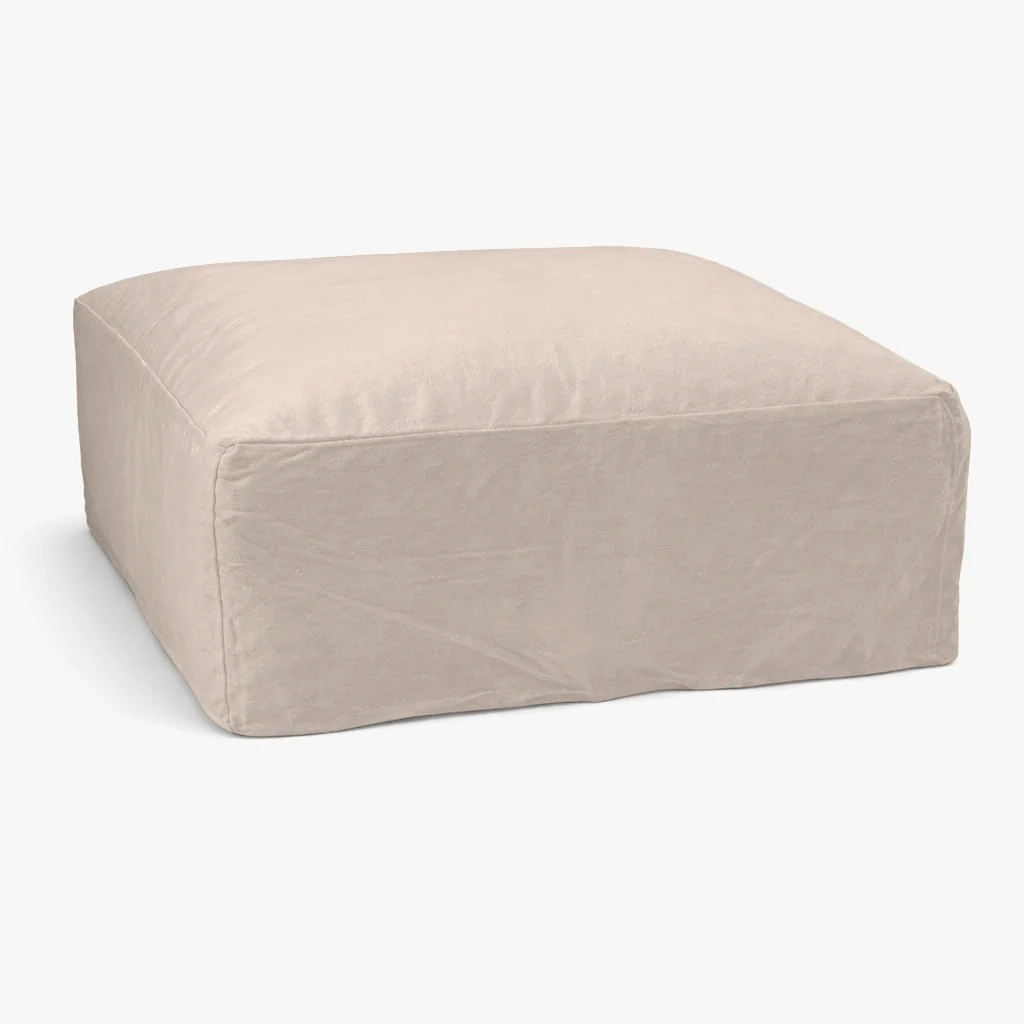 Ibiza Linen Pouf - Image 4