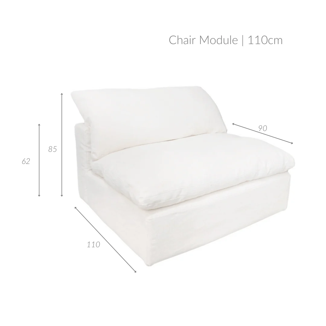 Laguna Linen Chair Module | 110cm - Image 10
