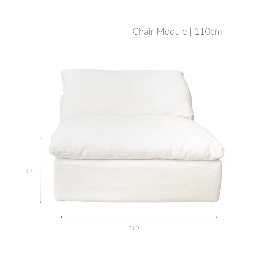 Laguna Linen Chair Module | 110cm - Image 11