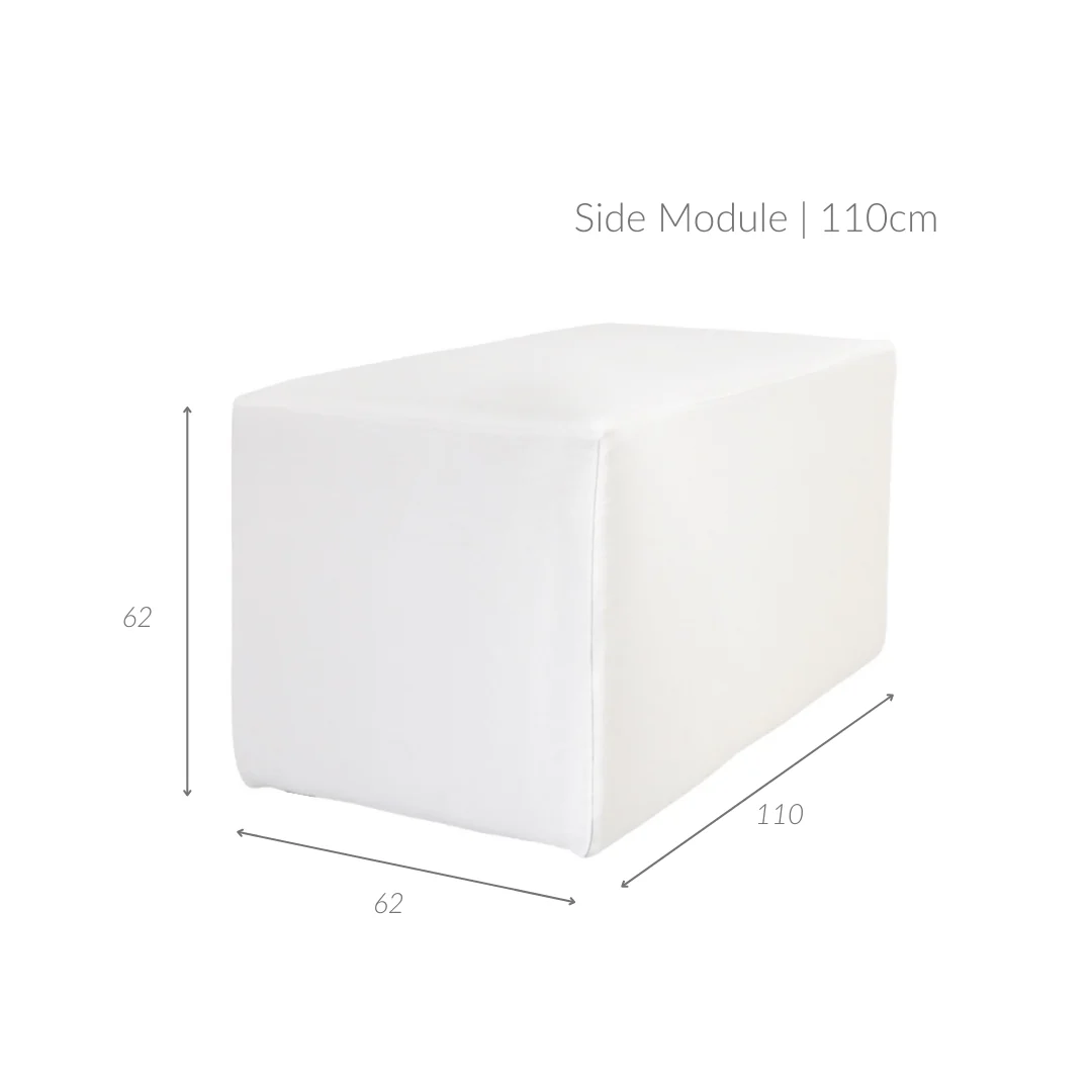 Laguna Linen Side Module | 110x60x65cm - Image 5