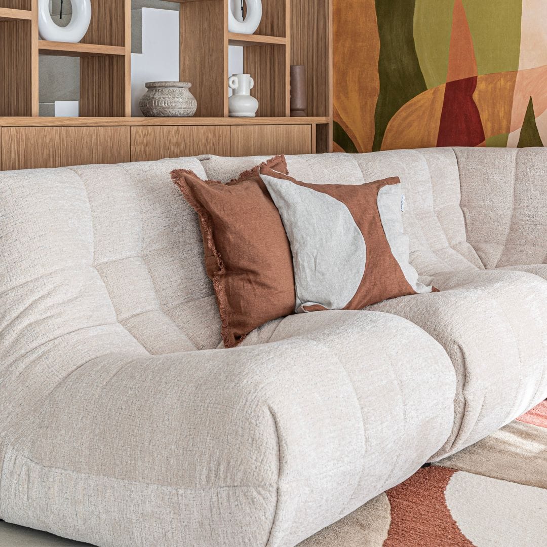 Leora Cushion Cover Brown Sugar | 50x50cm - Image 3