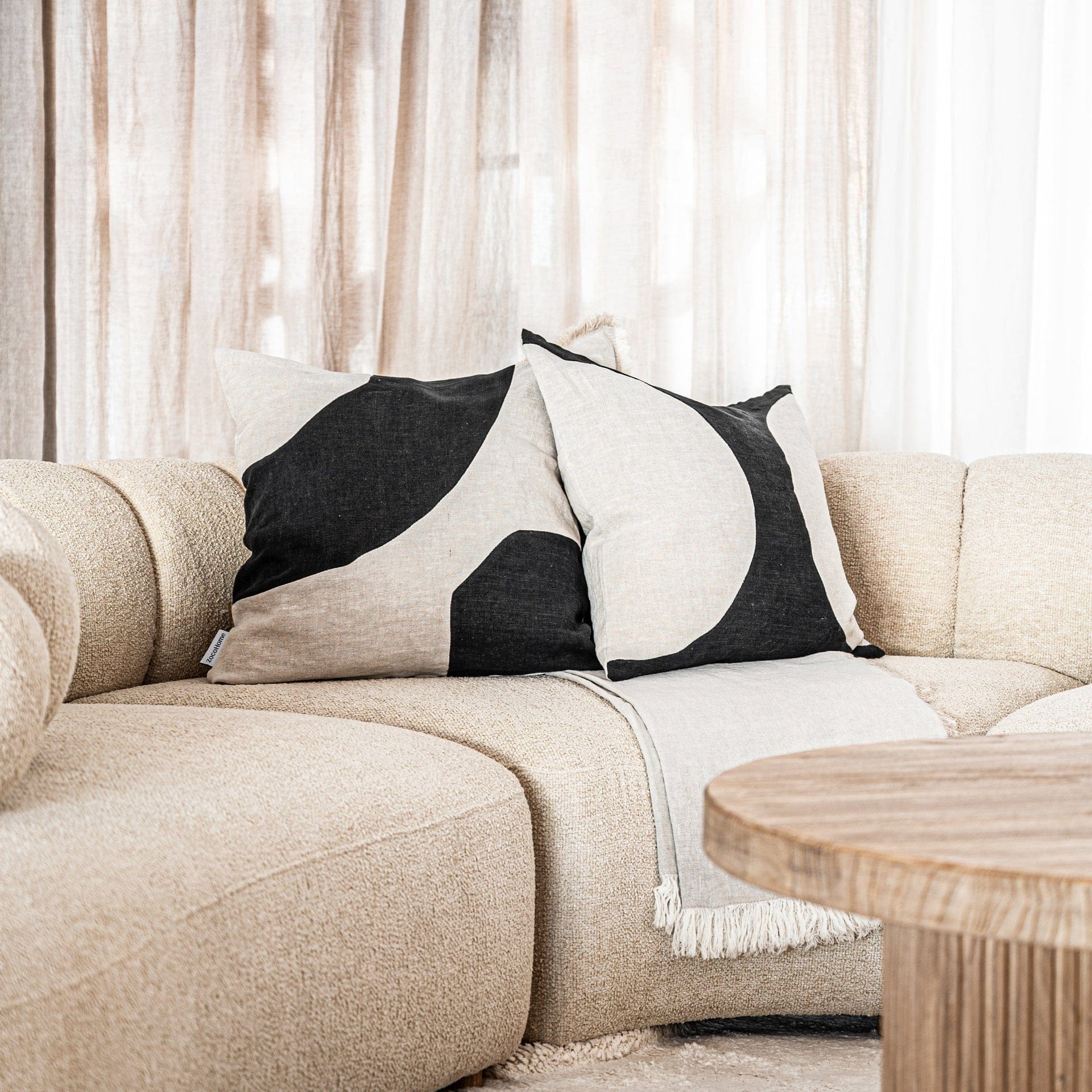 Leora Cushion Cover Charcoal - Image 7