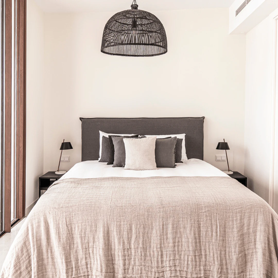 Linen Cushion Cover | Sand 45x45cm - Image 3