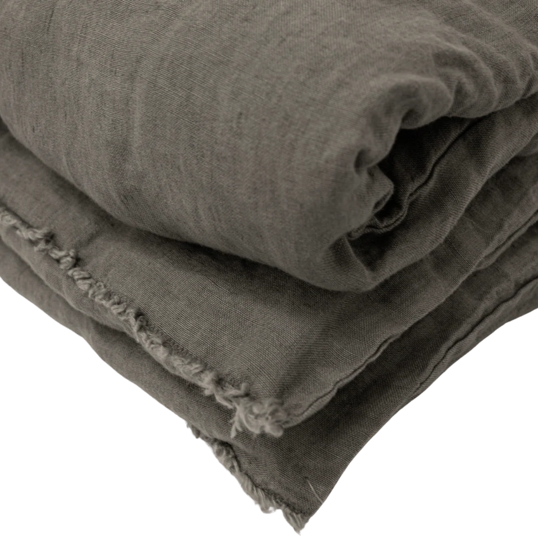 Linen Quilt Cover | Granit 200x85cm - Image 5