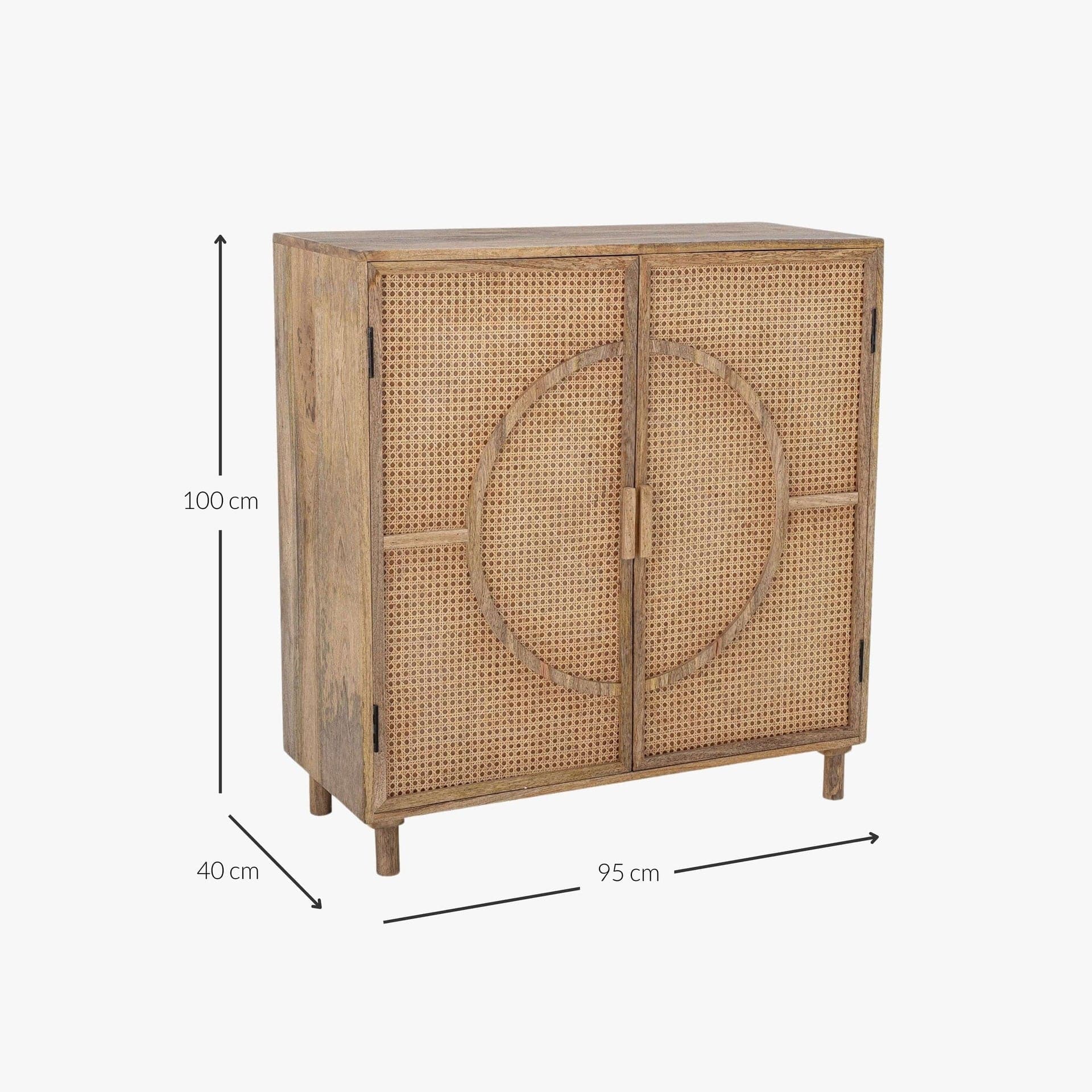Mango Cabinet | Natural 95x40x100cm - Image 5