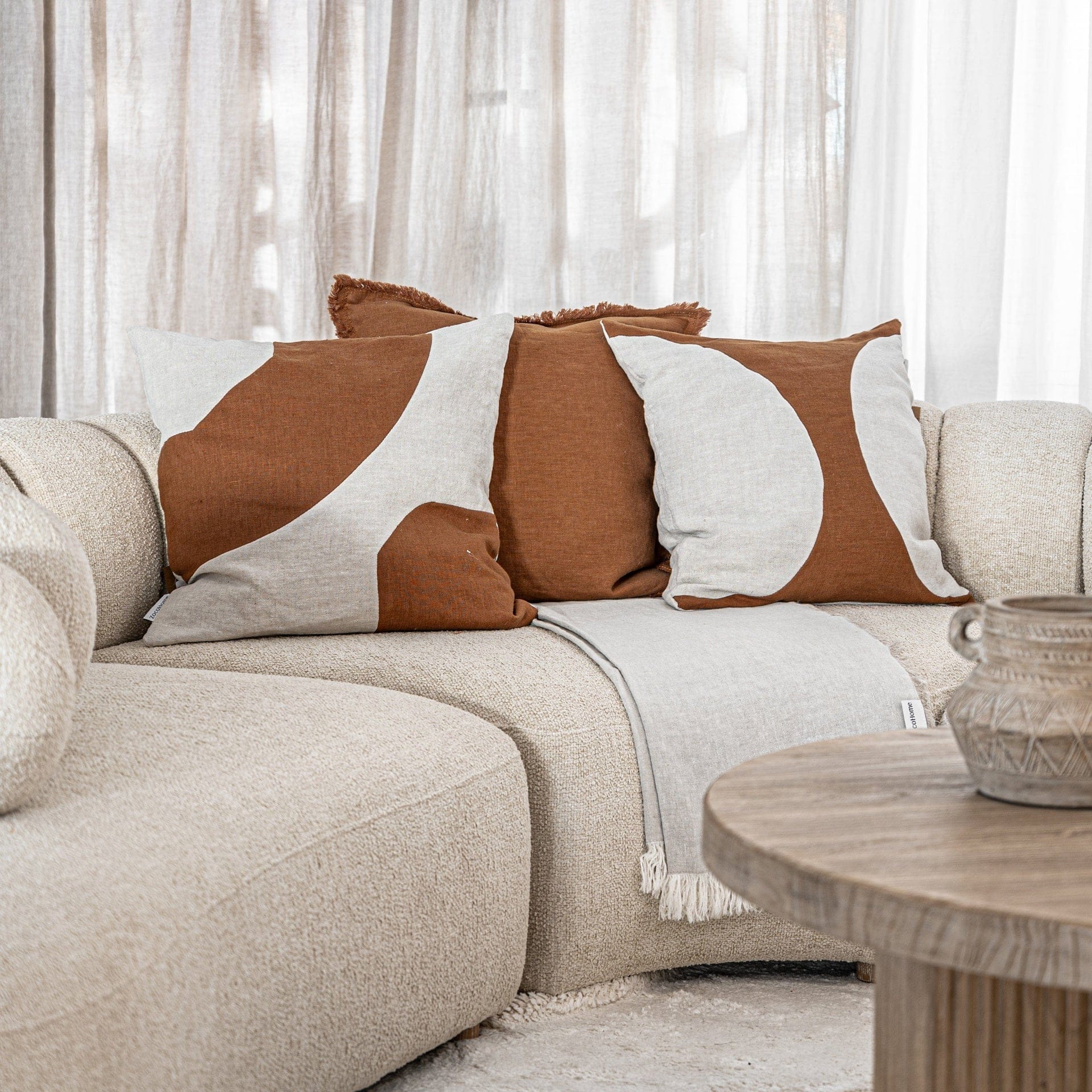Meira Cushion Cover Brown Sugar | 50x50cm - Image 7