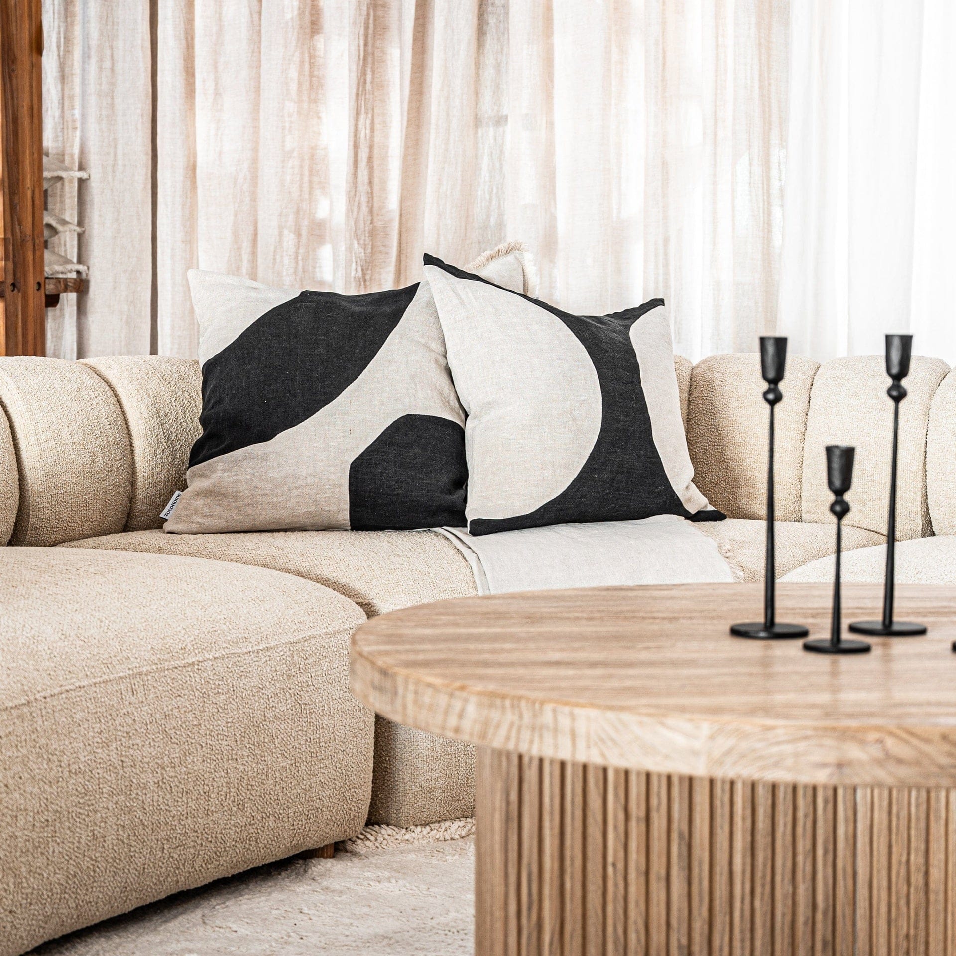 Meira Cushion Cover Charcoal | 50x50cm - Image 6