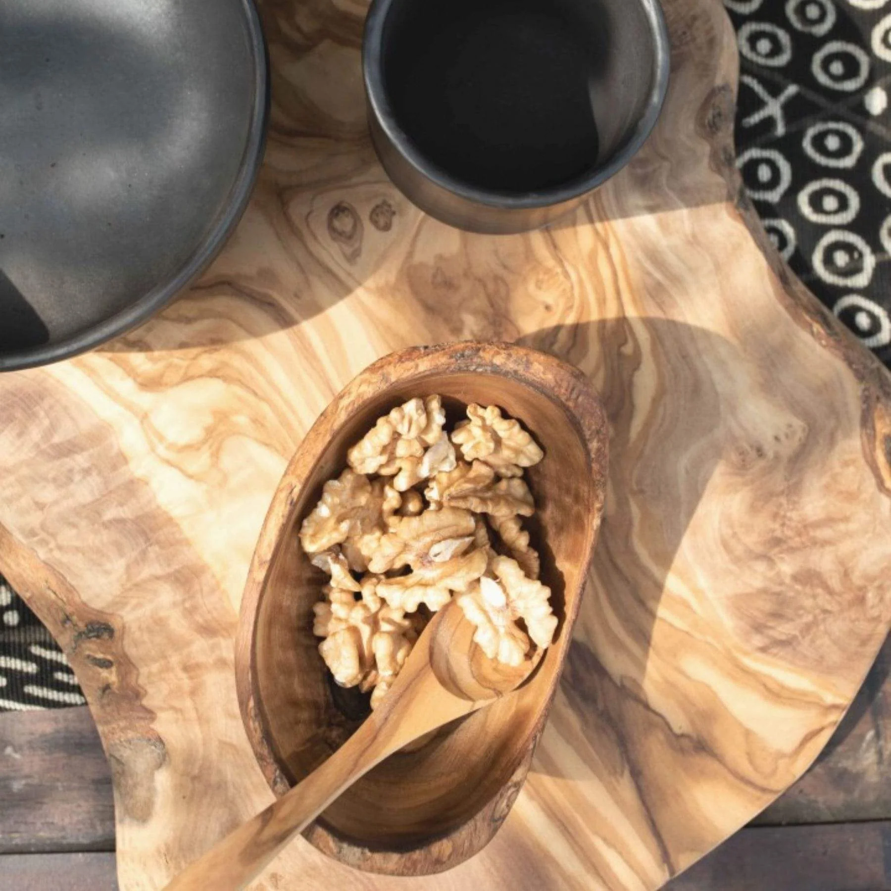 Olive Wood Aperitive Bowl | 14x9cm - Image 2