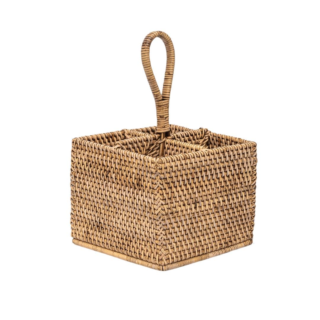 Organic Rattan Cutlery Holder