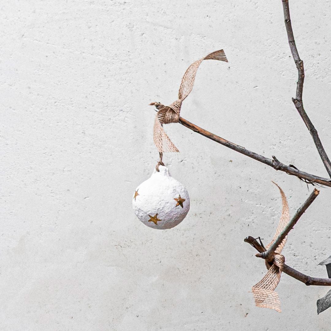 Paper Mache Christmas Stars Ornament