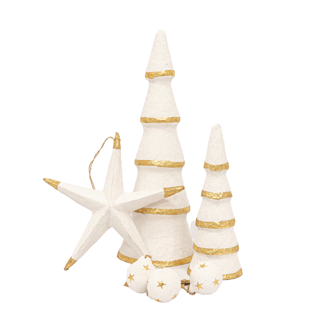 Paper Mache Christmas Stars Ornament - Image 5
