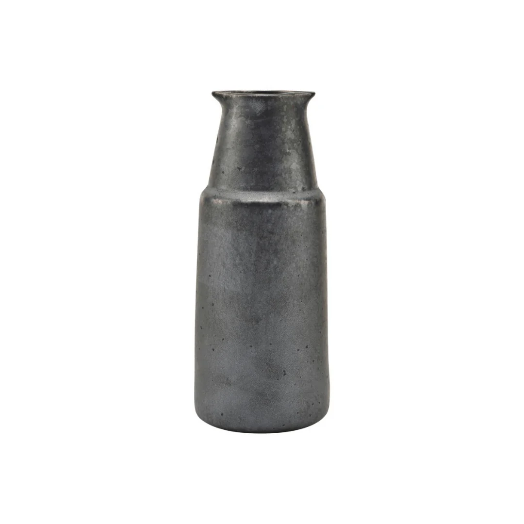 Pion Stoneware Bottle | Black 7.5x18cm
