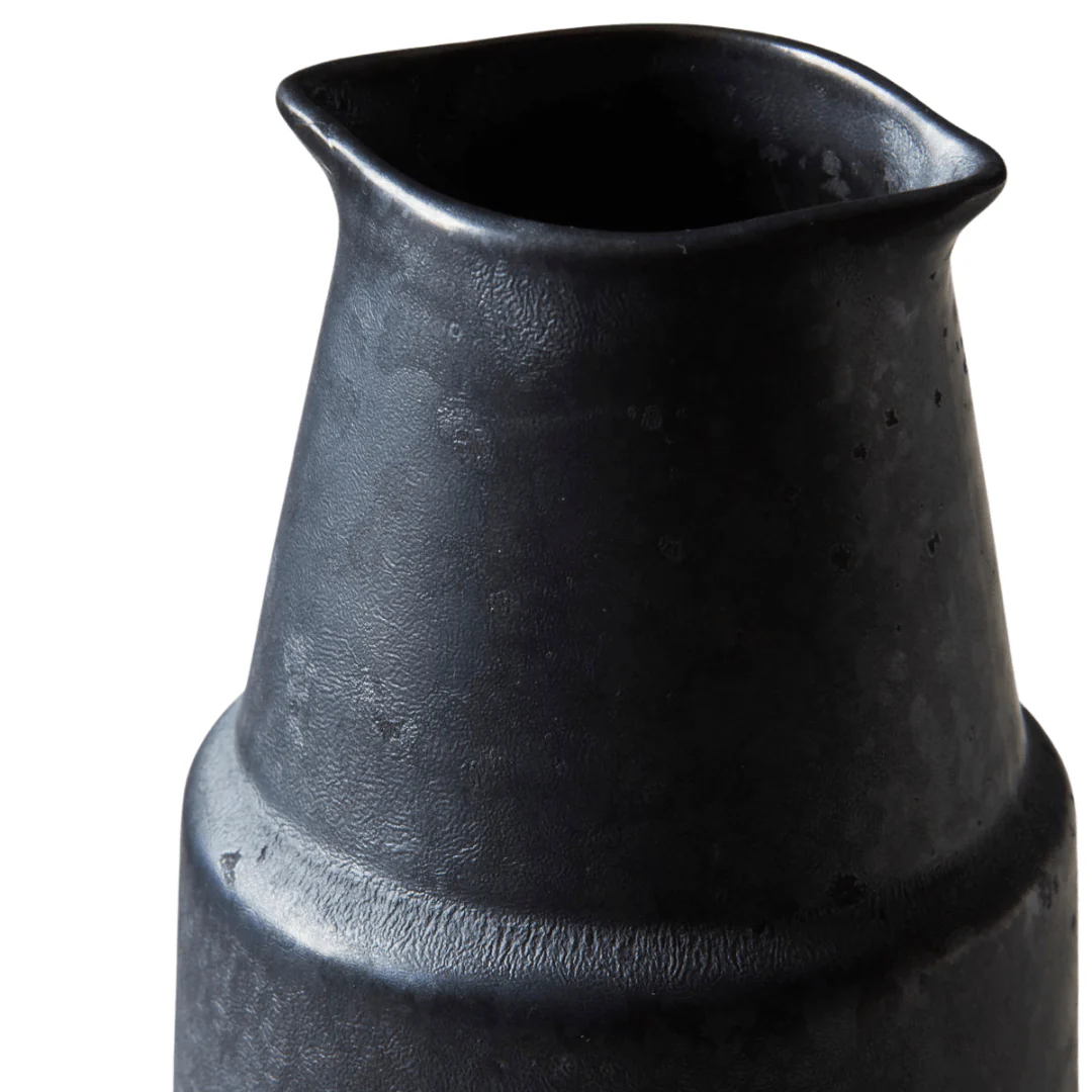Pion Stoneware Bottle | Black 7.5x18cm - Image 3