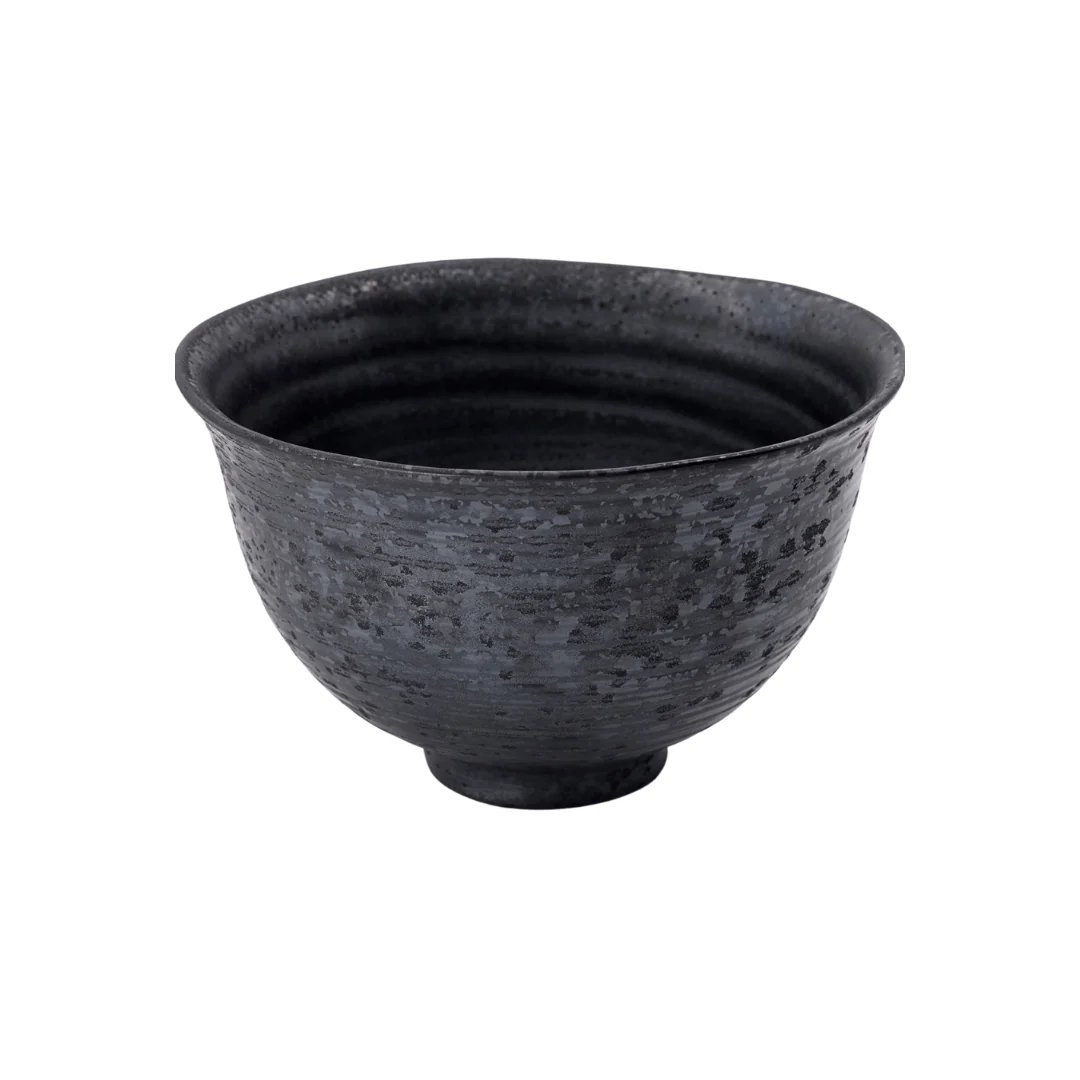 Pion Stoneware Bowl | Black 19.5x11.5cm - Image 3