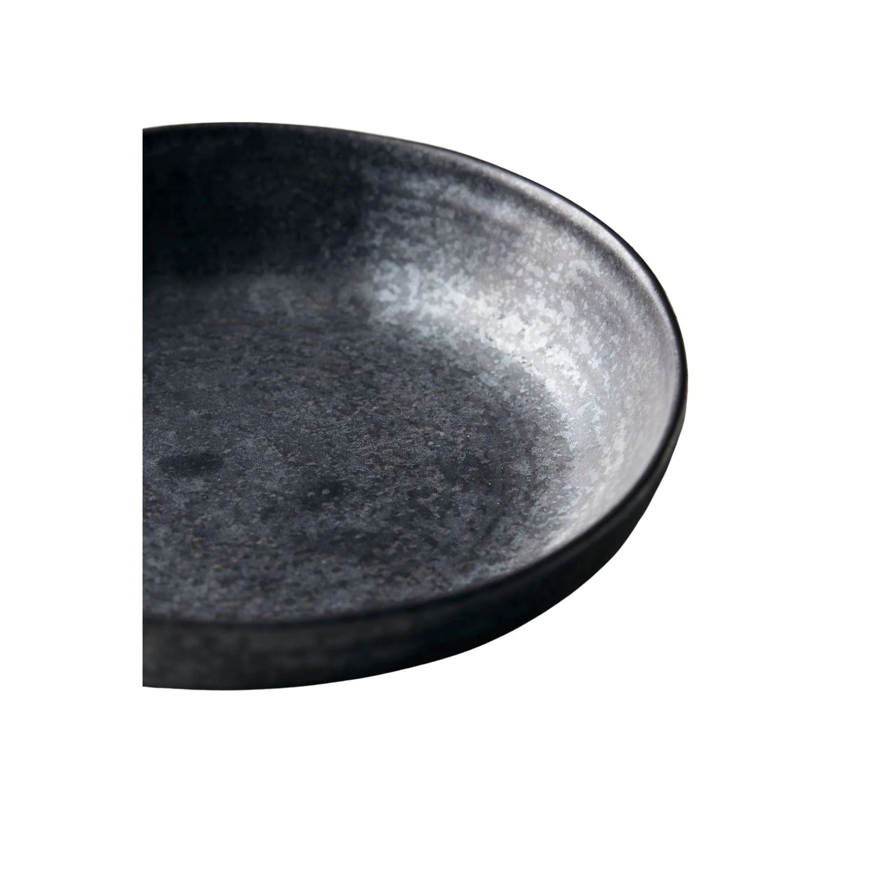 Pion Stoneware Bowl | Black 19x4cm - Image 3