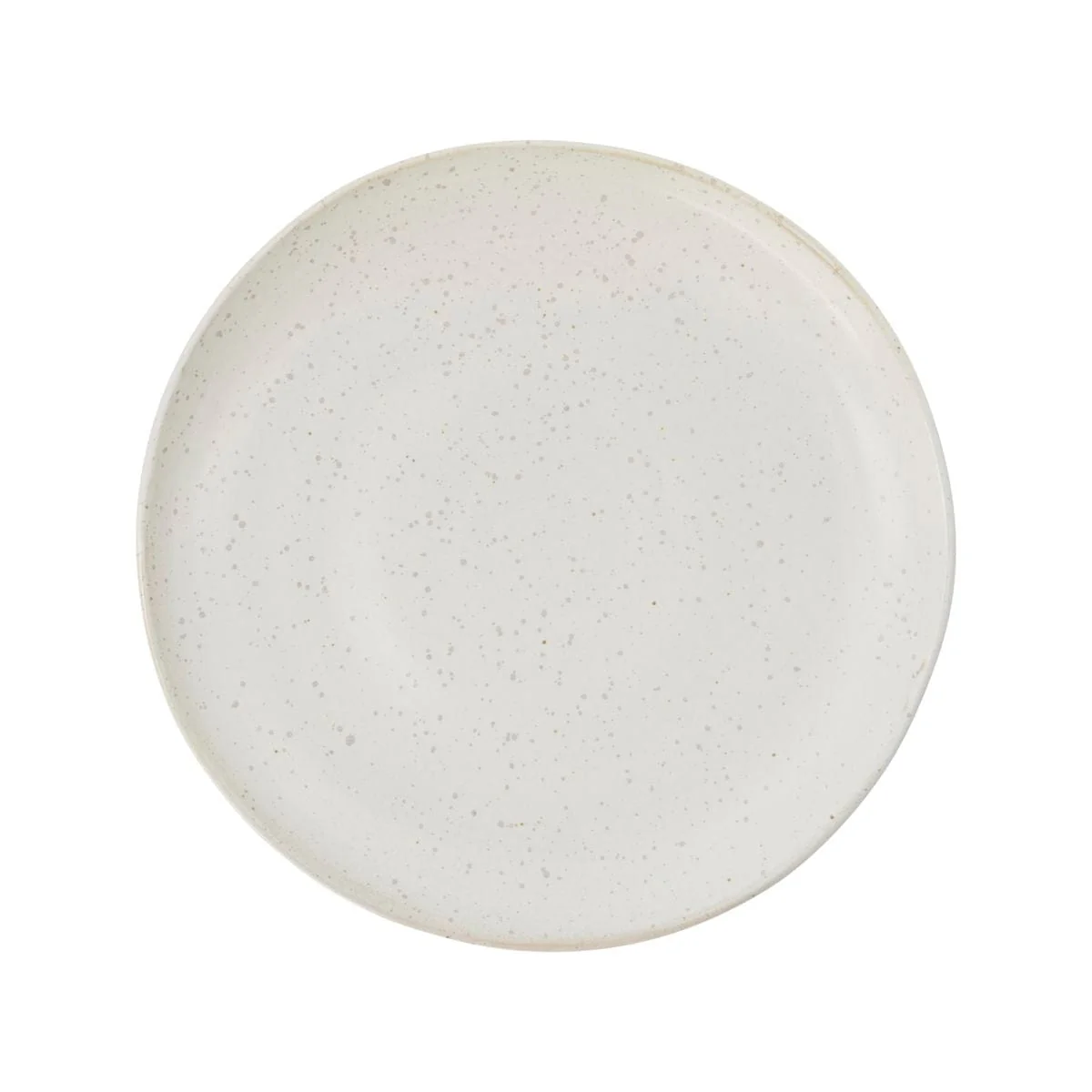 Pion Stoneware Lunch Plate | White/Grey 21.5x3cm