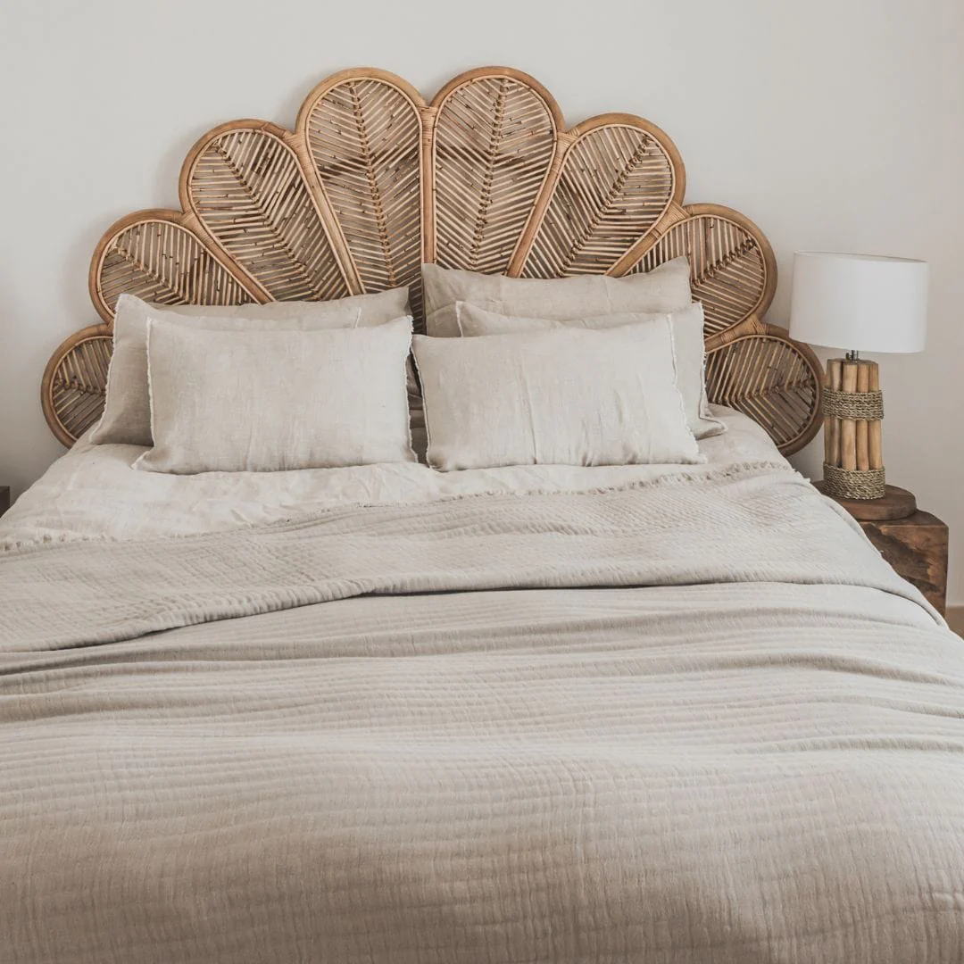 Rattan Flower Headboard | 185x145cm - Image 4