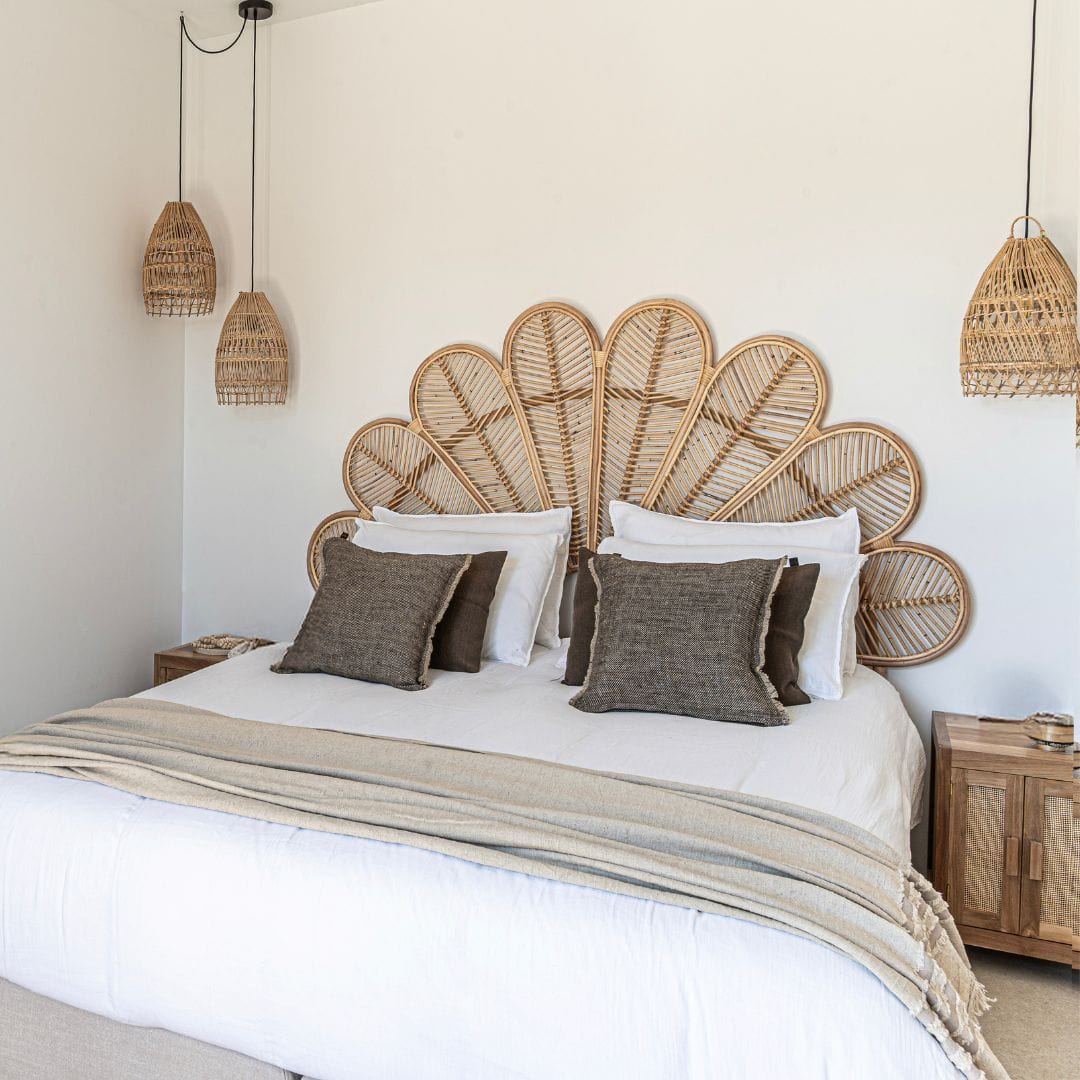 Rattan Flower Headboard | 185x145cm - Image 5