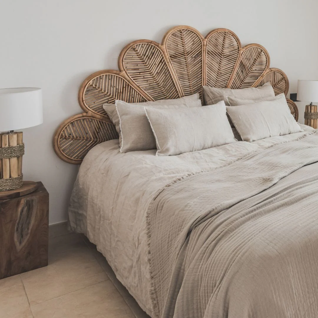 Rattan Flower Headboard | 185x145cm - Image 7