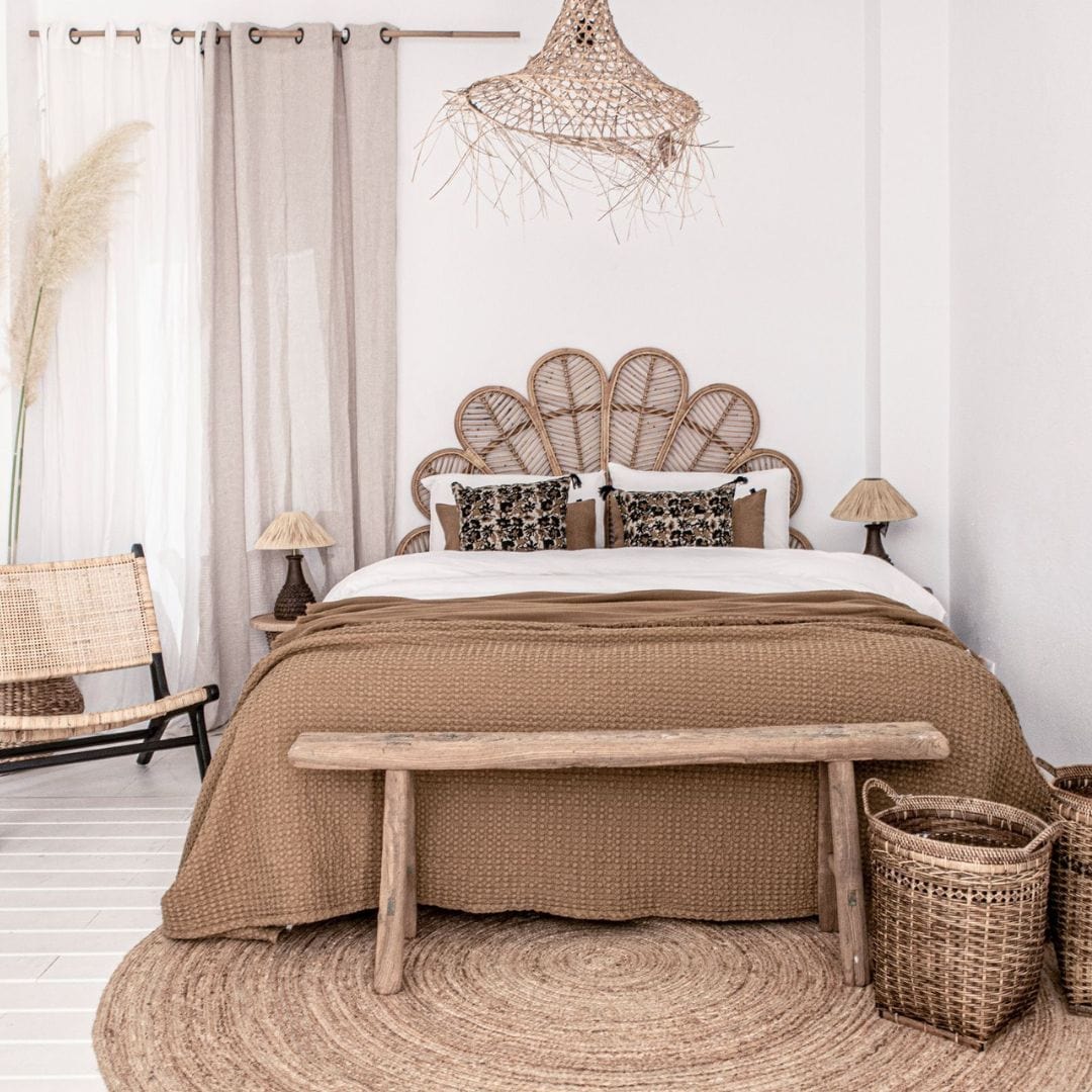 Rattan Flower Headboard | 185x145cm - Image 9