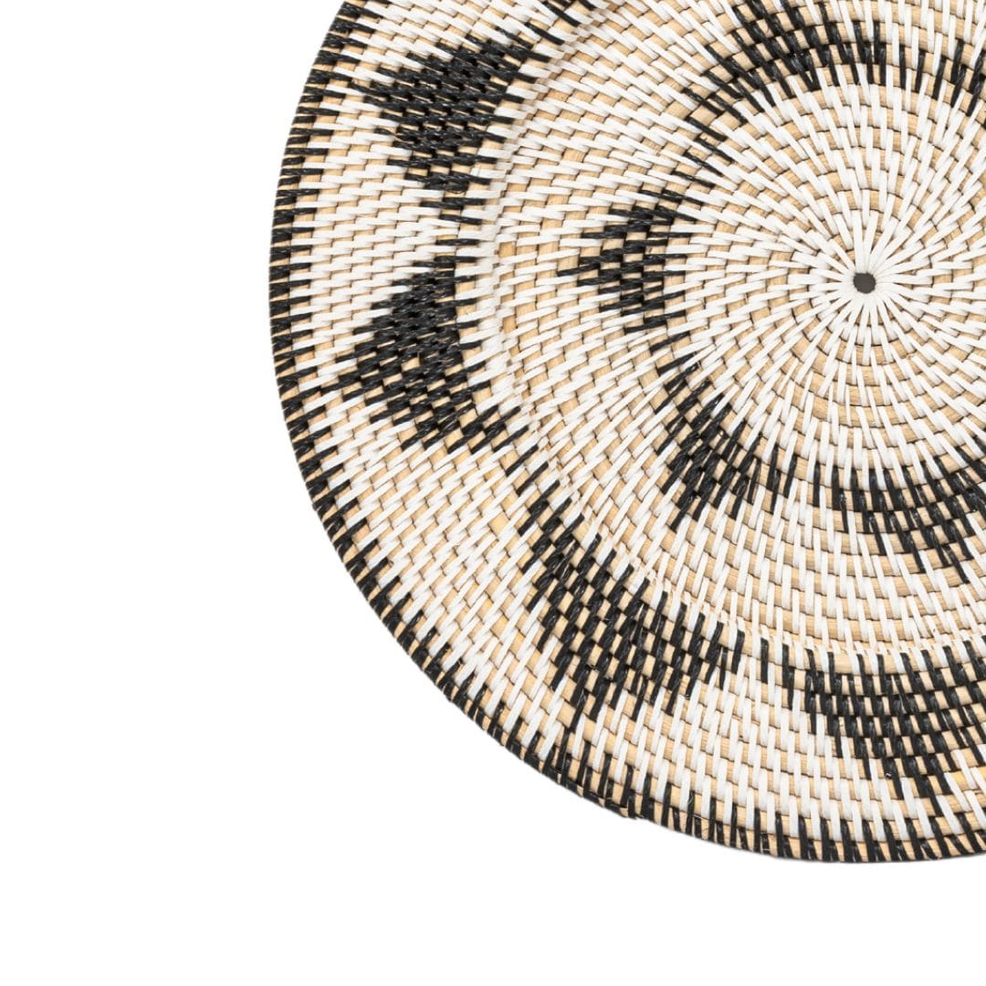 Lumos Wall Deco Basket | Black/White | 40cm - Image 2