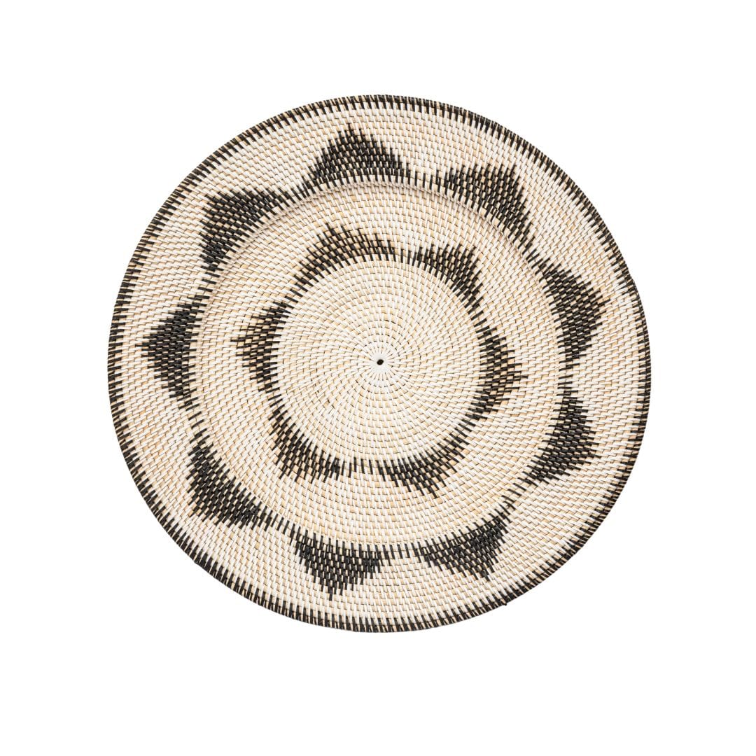 Lumos Wall Deco Basket | Black/White | 60cm