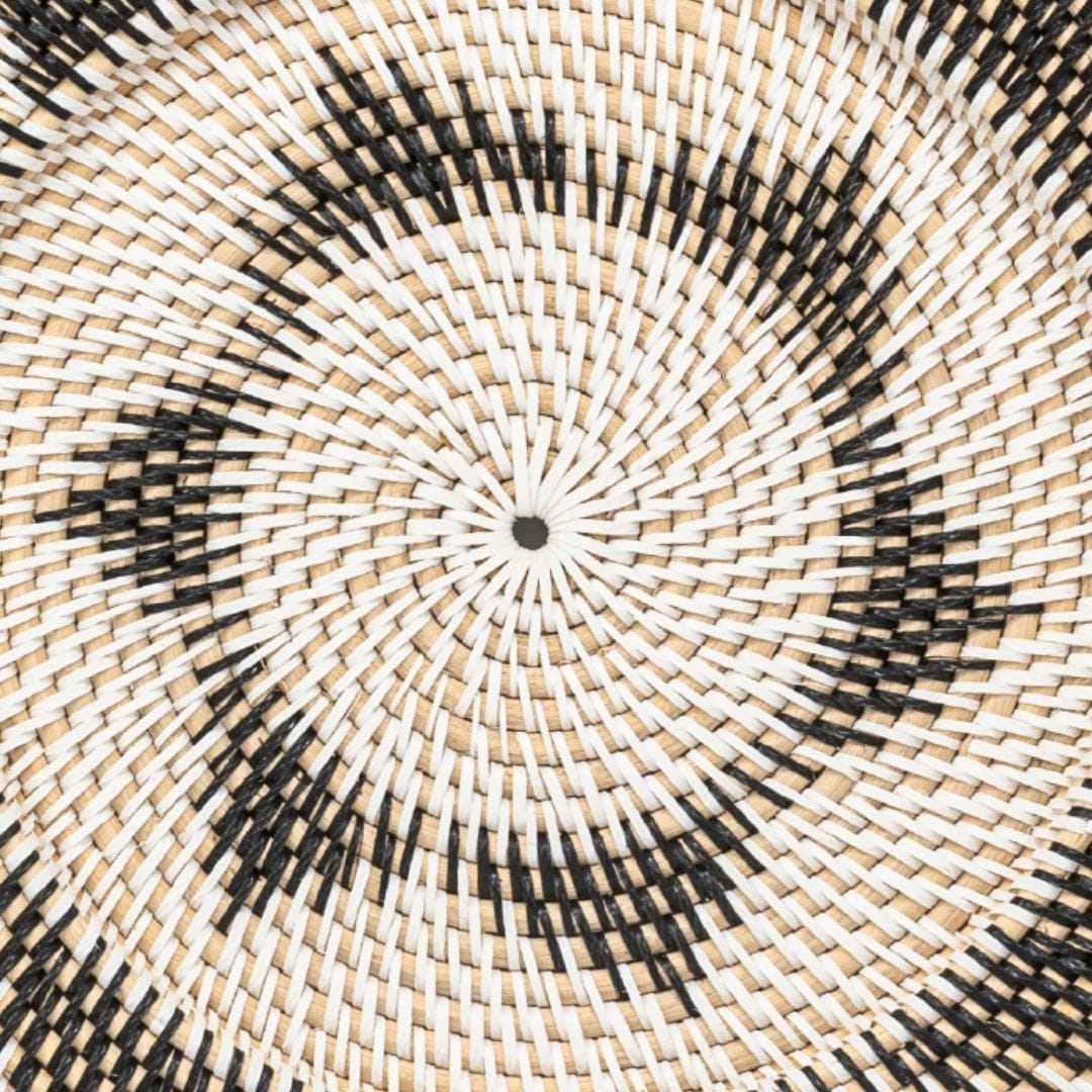 Lumos Wall Deco Basket | Black/White | 60cm - Image 3