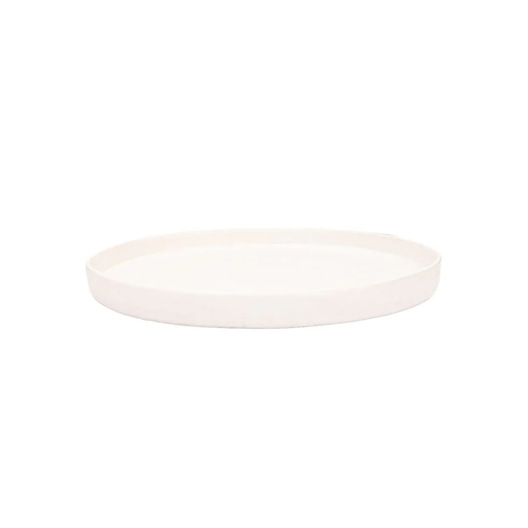 Recycled Stoneware Plate | White | 28x3cm - Image 2