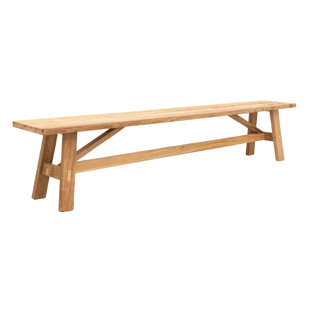 Sahara Recycled Teak Bench - Image 3