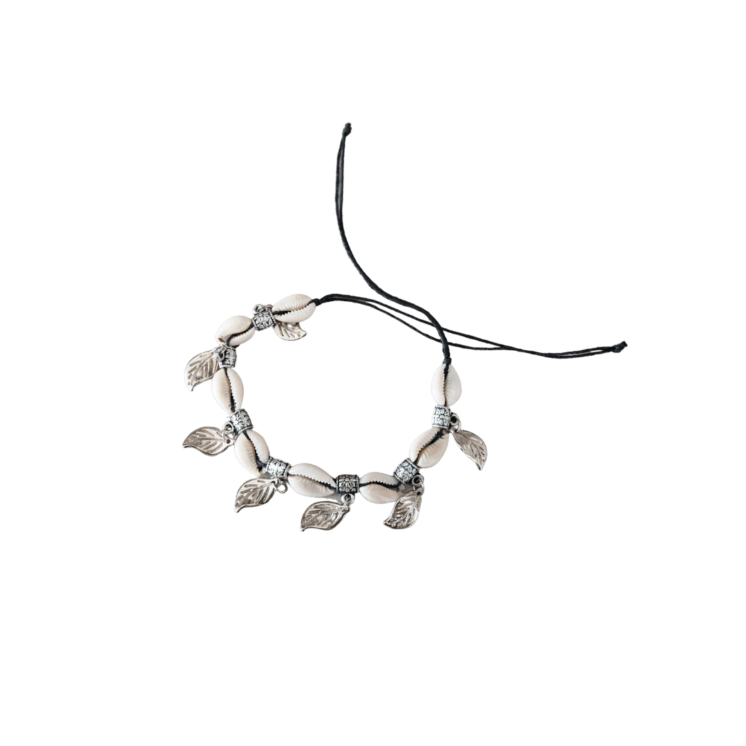 Seashell Anklet | Black
