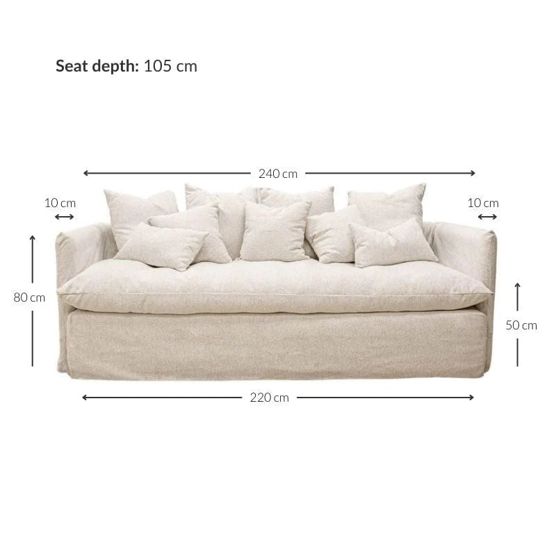 Tarifa Decor Pillows Sofa Vibe Sand - Image 6