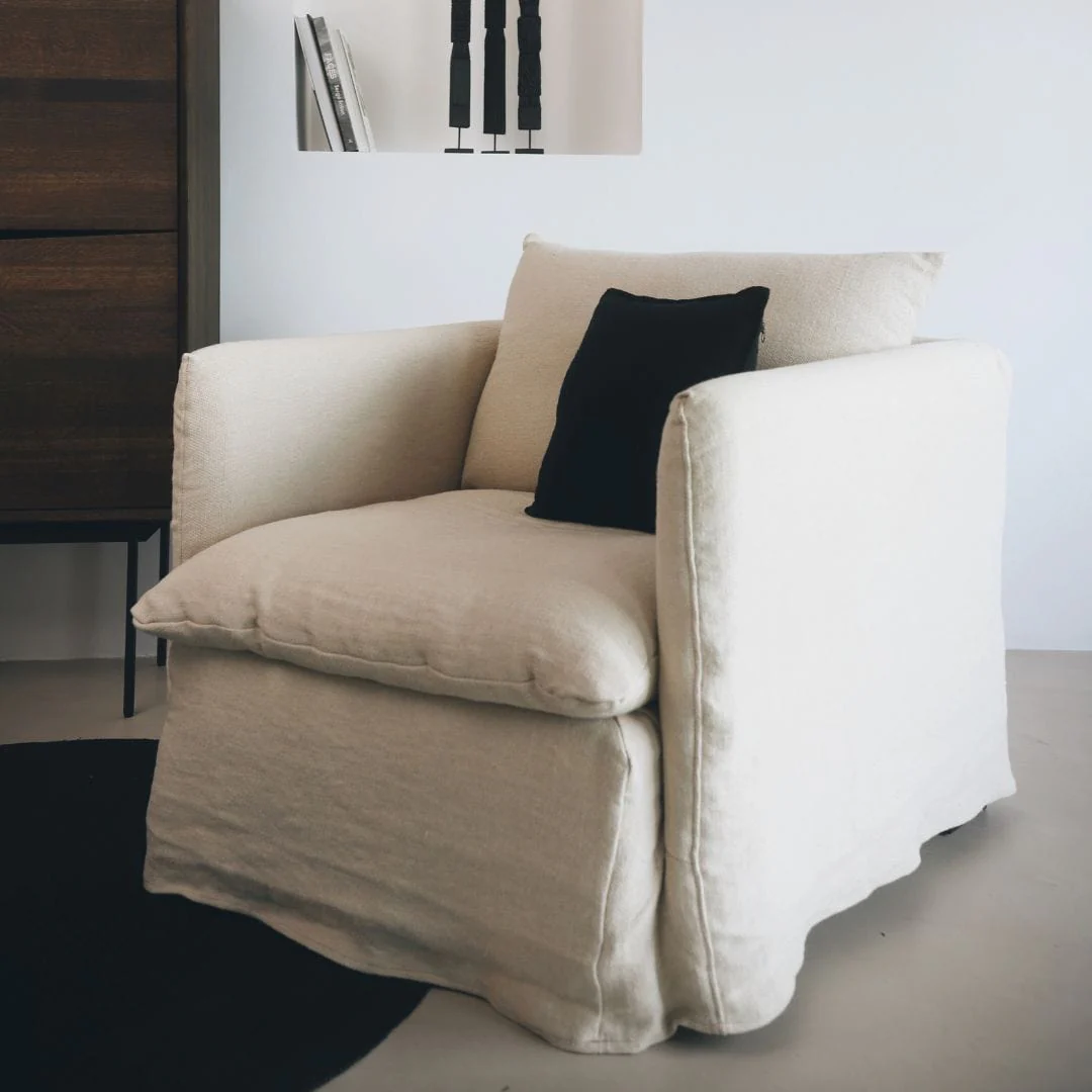 Tarifa Linen Single Sofa - Image 3