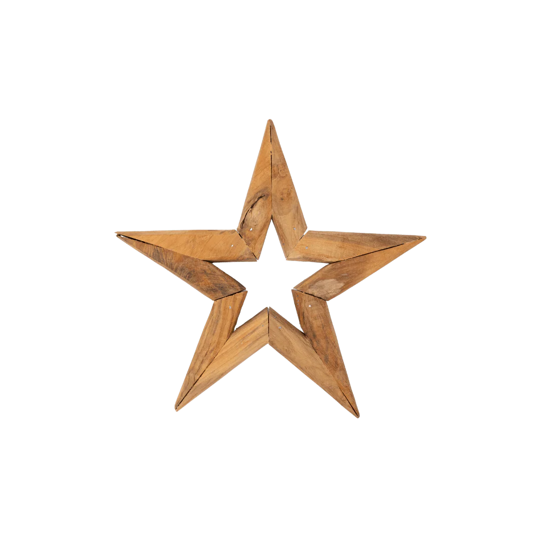 Teak Star Ornament - Image 2