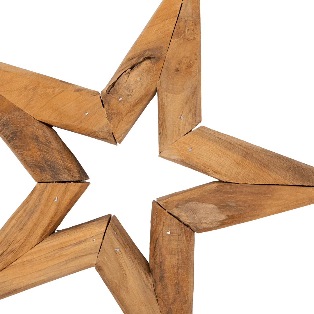 Teak Star Ornament - Image 5