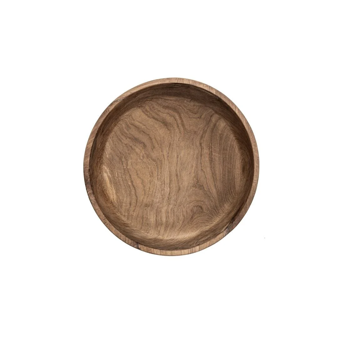 Teak Wooden Bowl | 30x10cm - Image 3