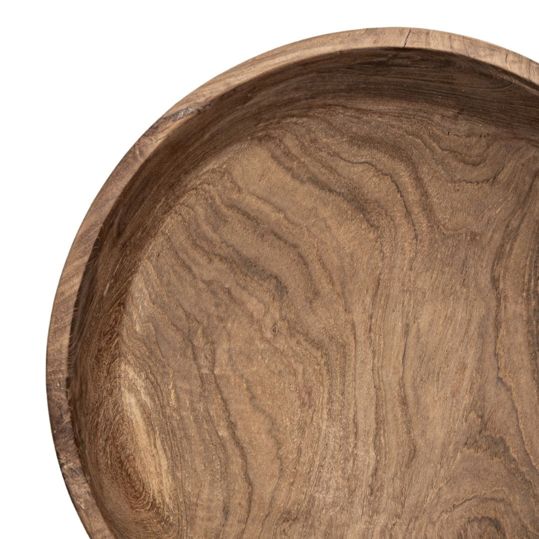 Teak Wooden Bowl | 30x10cm - Image 4